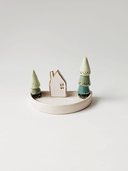 Ceramic Christmas Trinket Dish