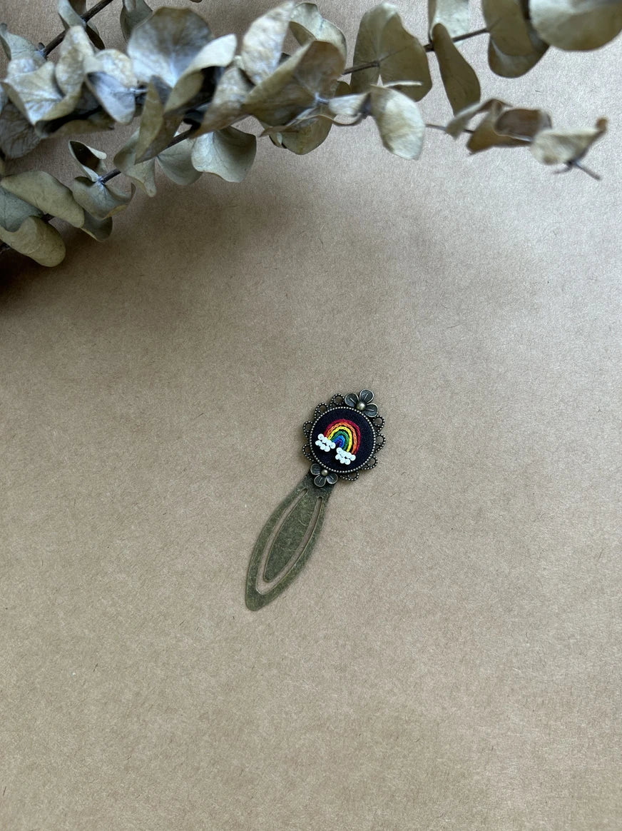 Hand Embroidered Clip Bookmark