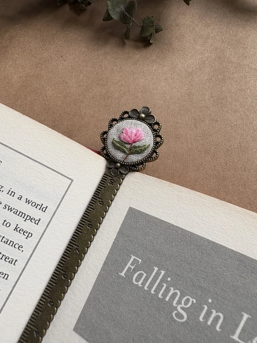Hand Embroidered Bookmark