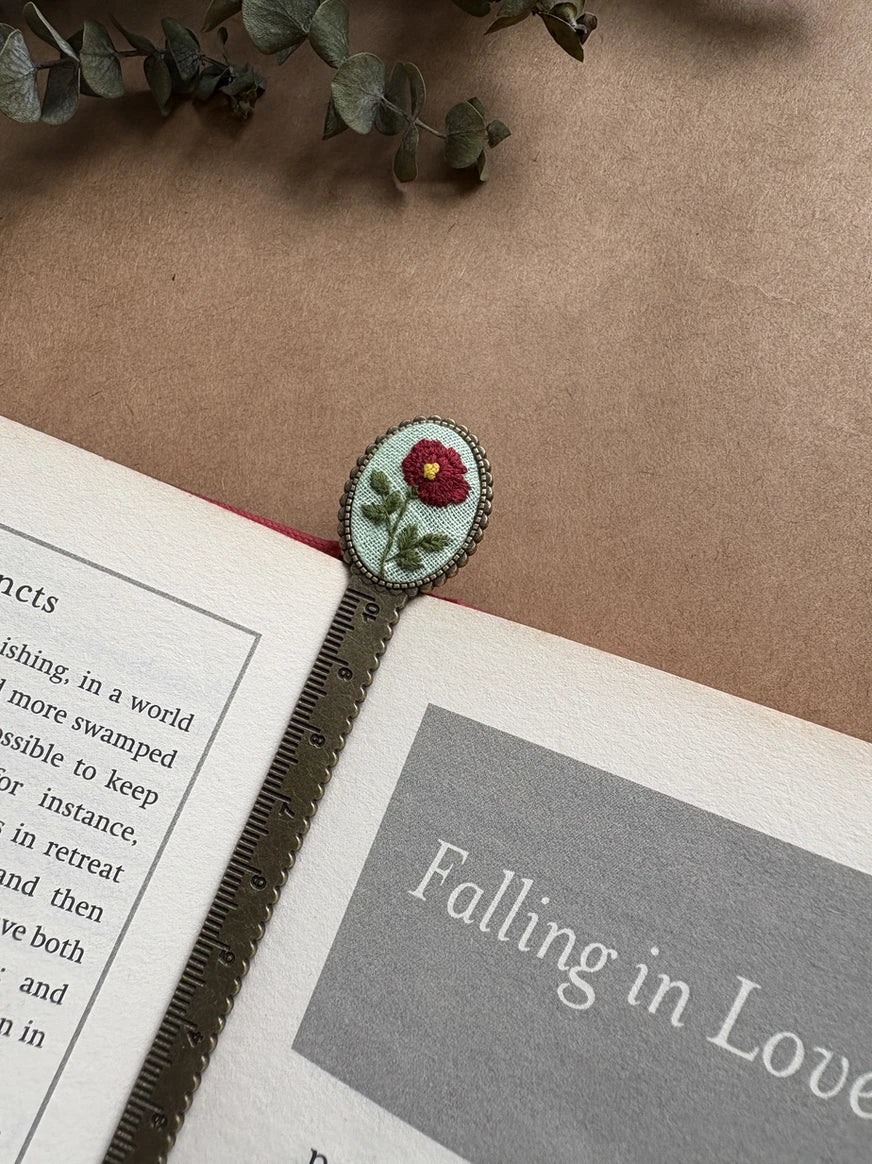 Hand Embroidered Bookmark