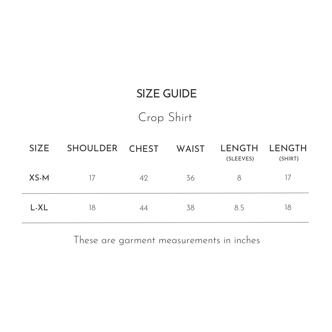 Dabu Crop Shirt in Mul Cotton