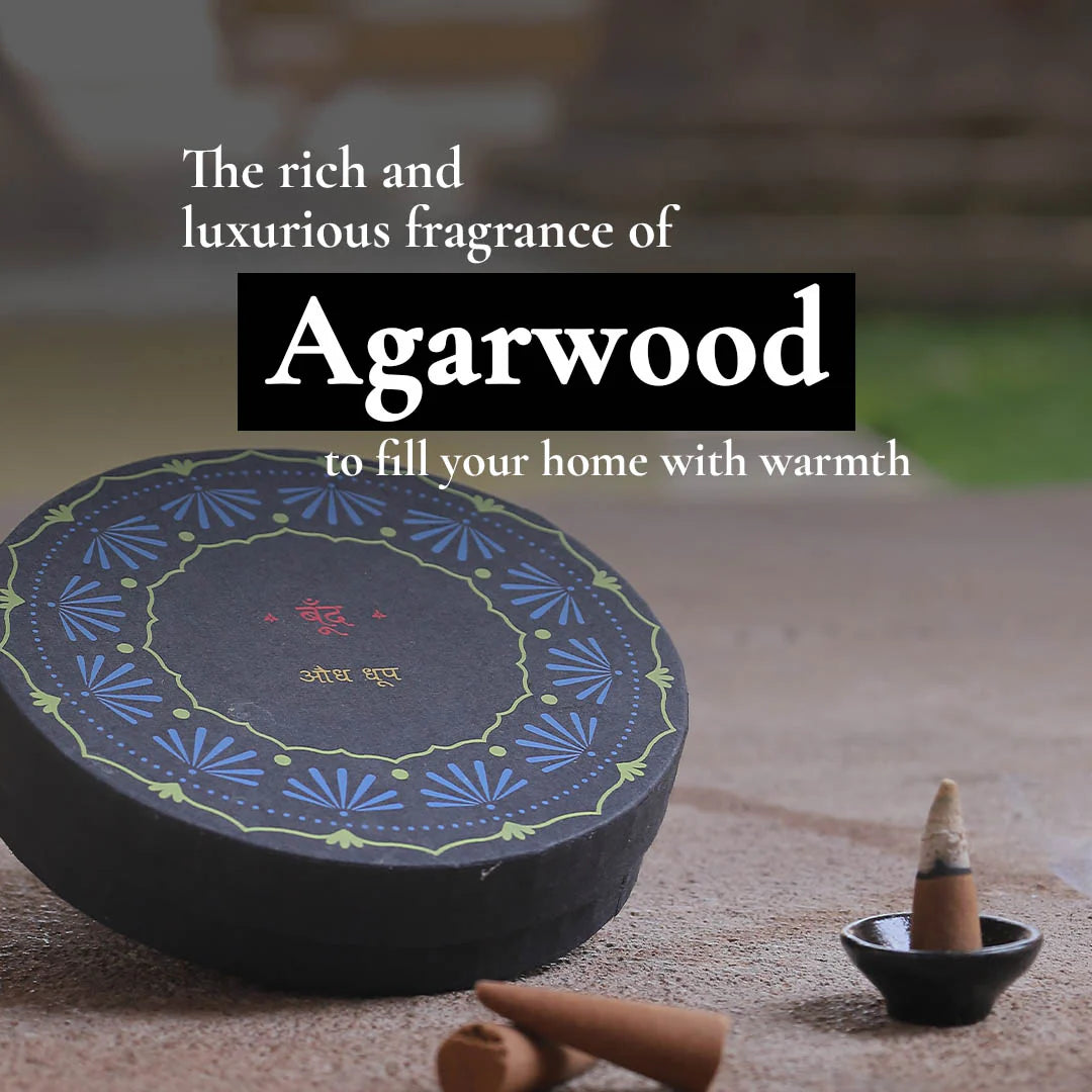 Audh Dhoop - Pure Agarwood Incense Cones