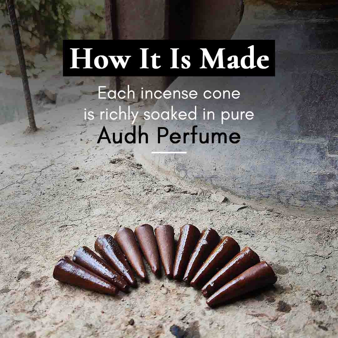 Audh Dhoop - Pure Agarwood Incense Cones