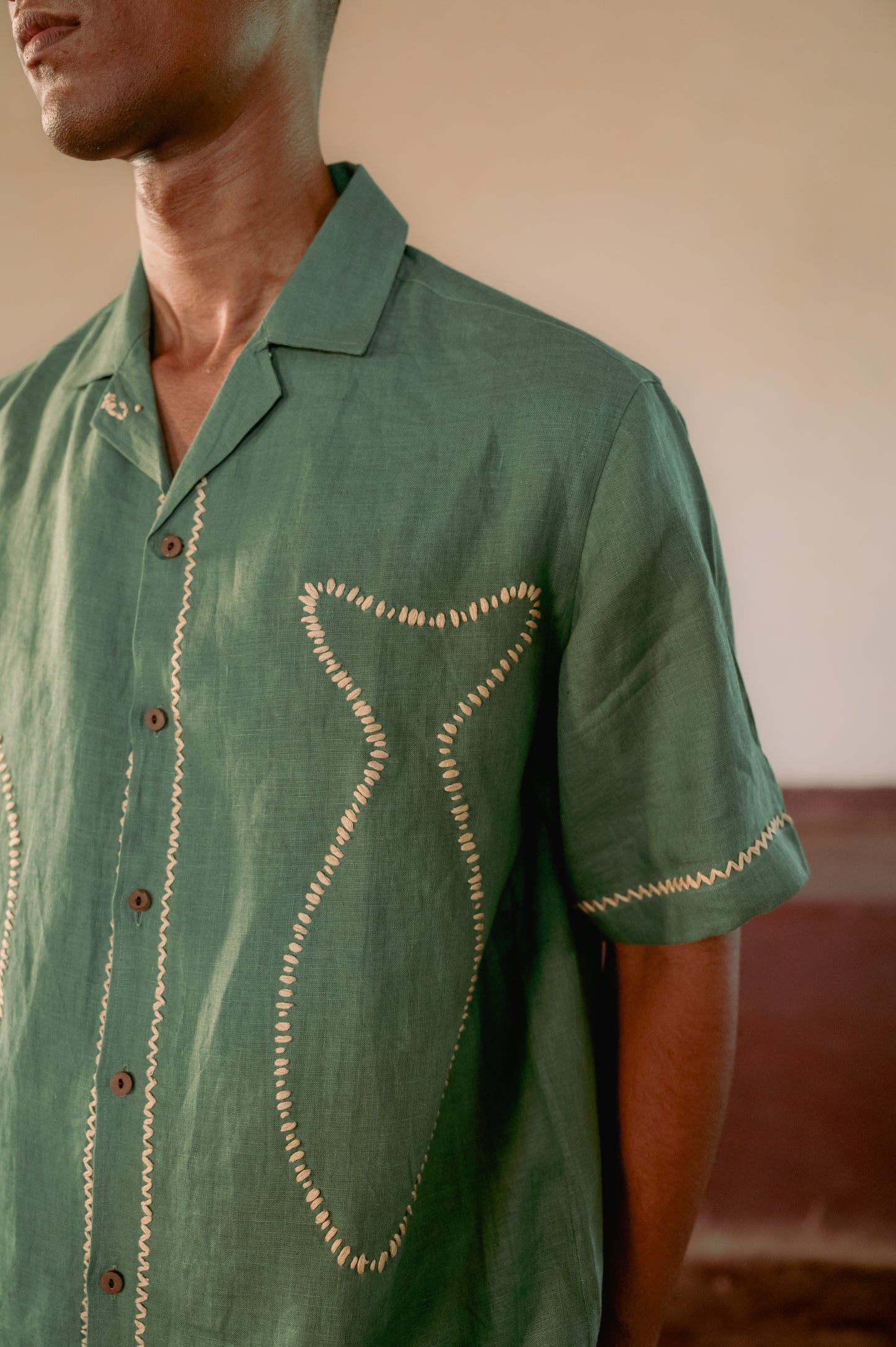 Green Twin Fish Shirt
