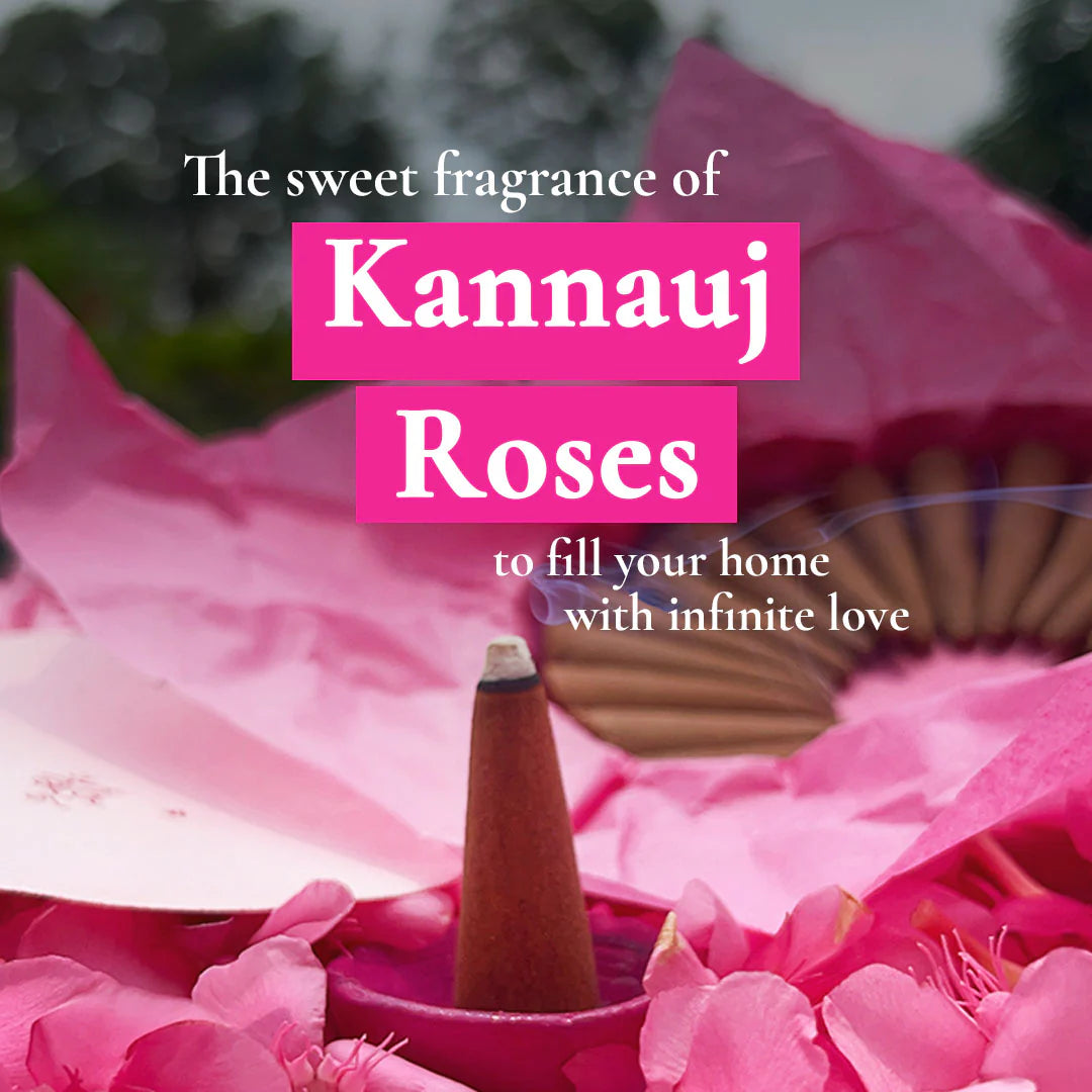 Gulabi Dhoop - Pure Indian Rose Incense Cones