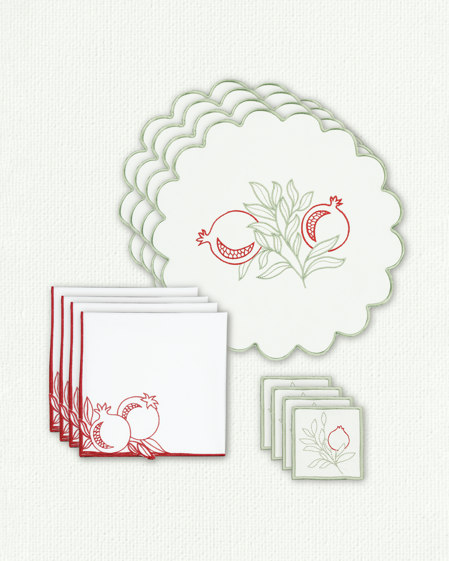 Pomegranate Table Linen Set (Set of 4)