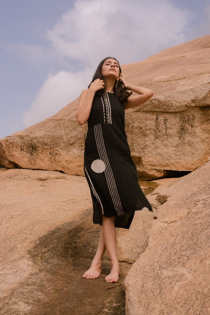 Bodice Dress in Handspun Cotton