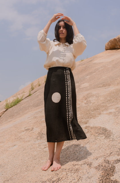 Moon Skirt in Handspun Cotton