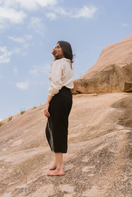 Moon Skirt in Handspun Cotton