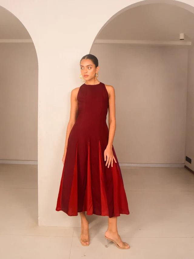 Ami Modal Panelled Dress