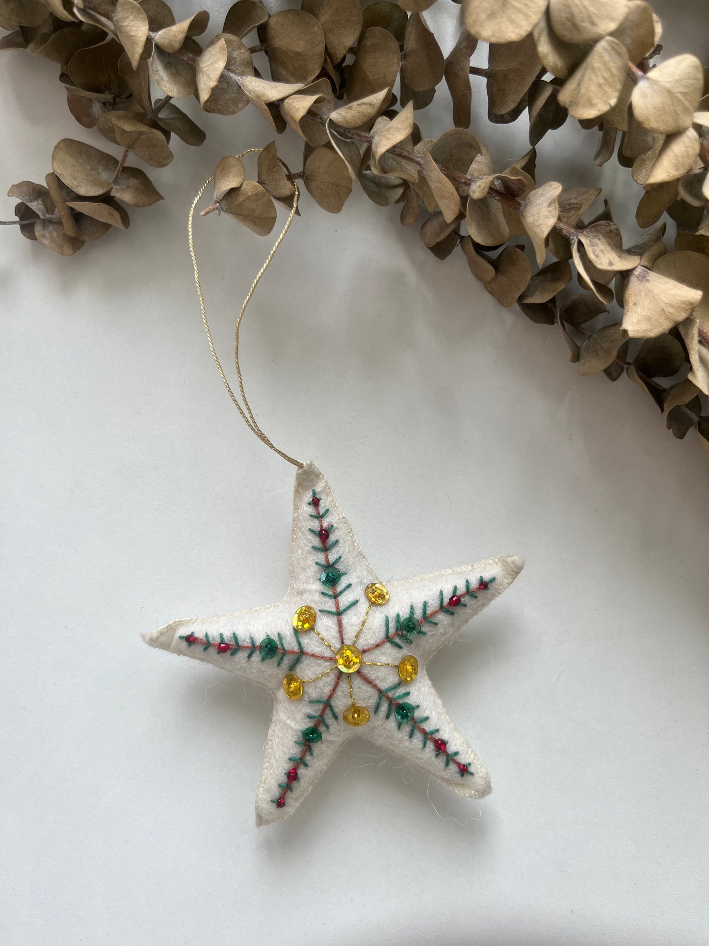 Felt Hand-embroidered Ornaments