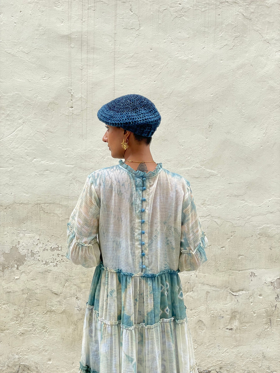 Kota - Blue Dress + Long Slip