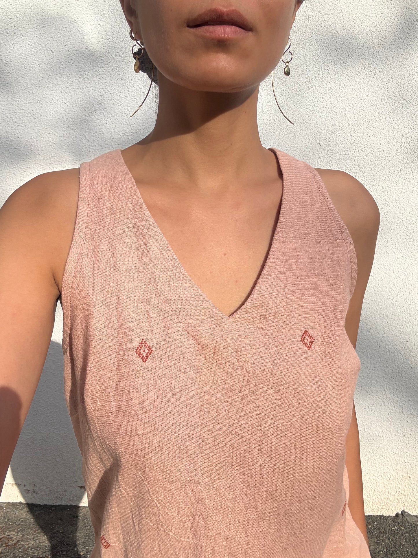 Salmon Shift Dress