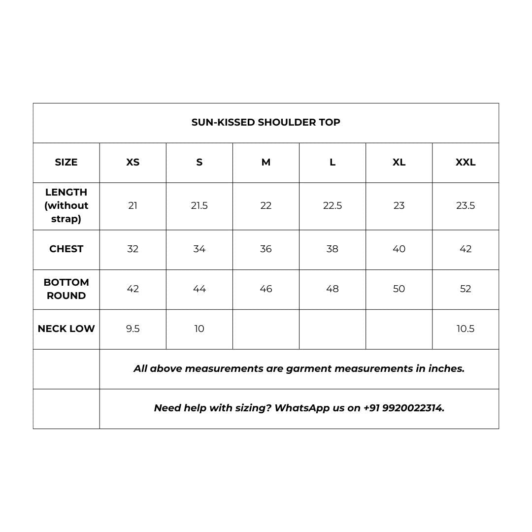 Sun-Kissed Shoulder Top