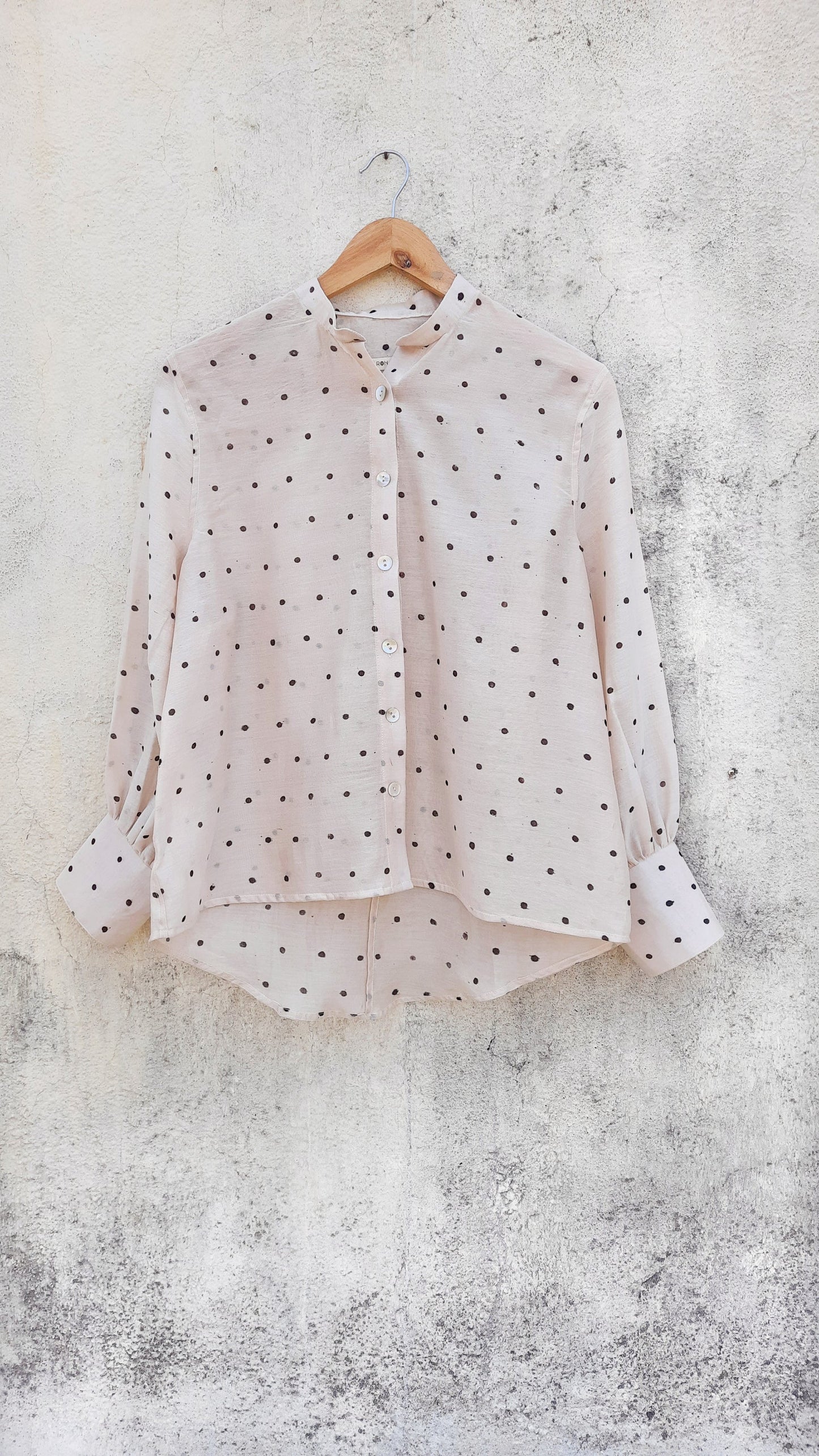 Polka Hand-Painted Blouse