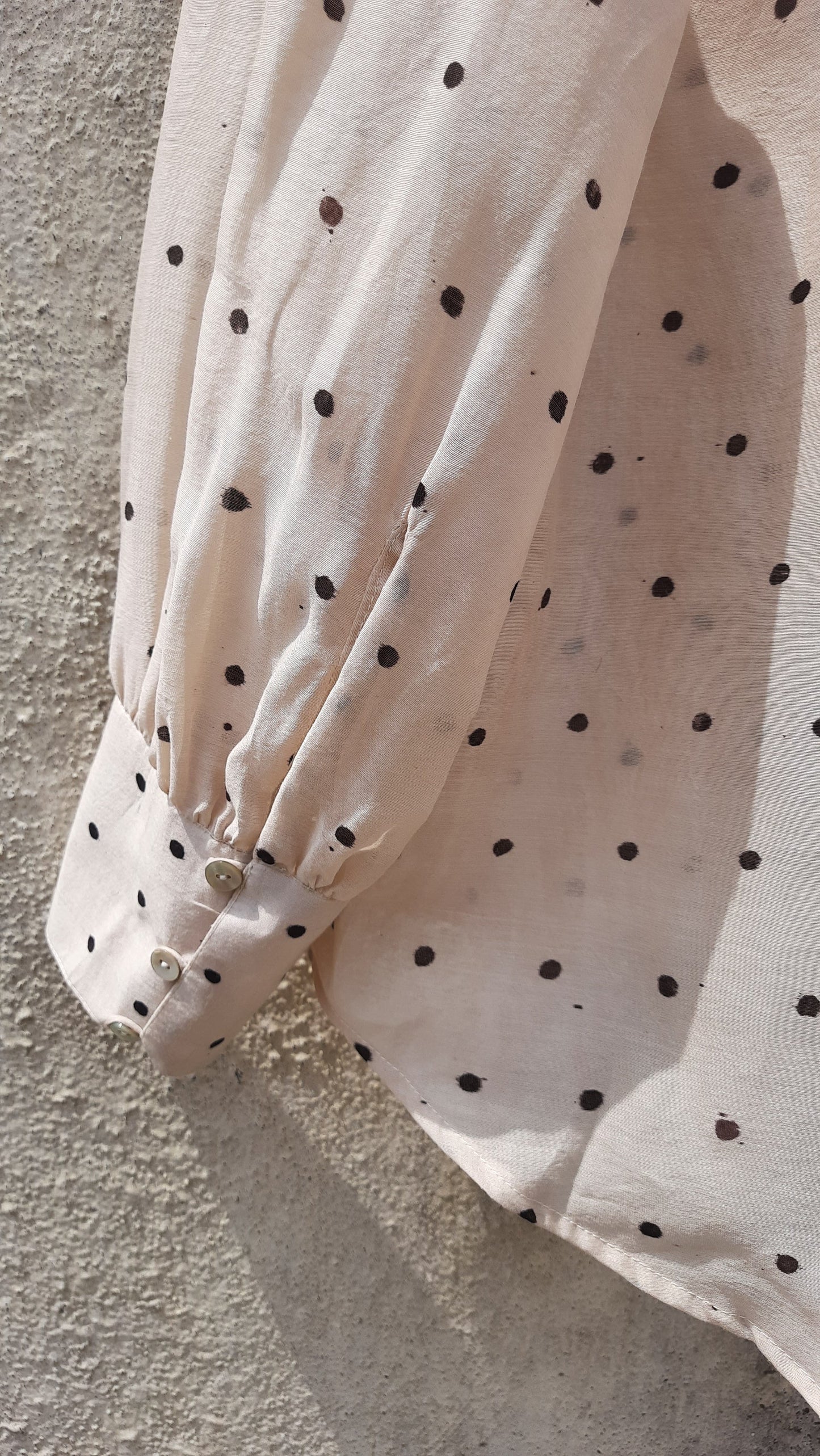 Polka Hand-Painted Blouse