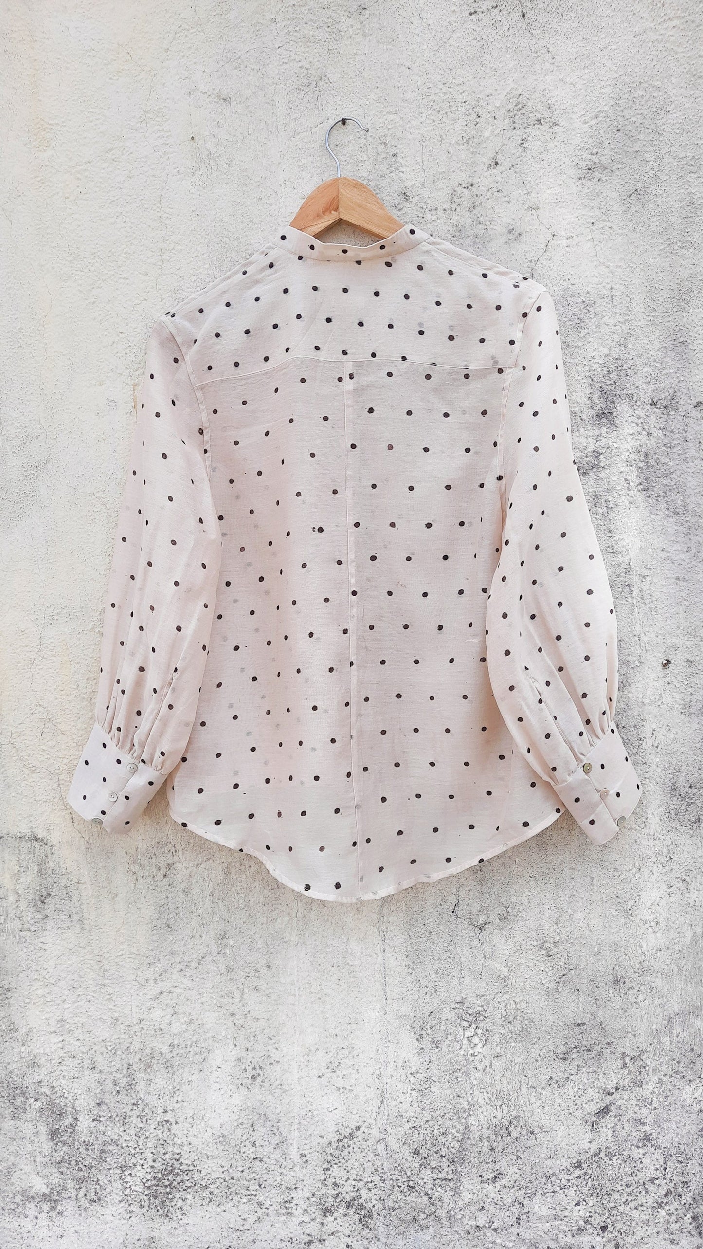 Polka Hand-Painted Blouse