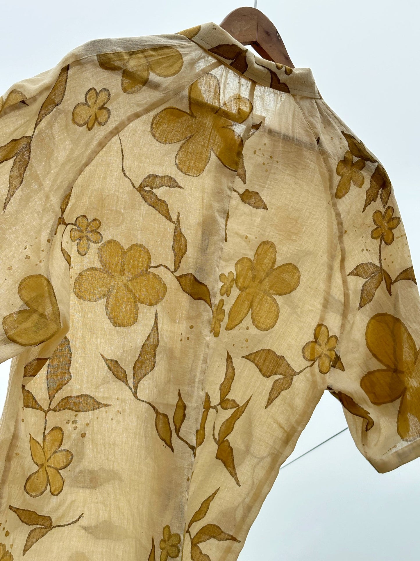Hand Painted Floral Shirt