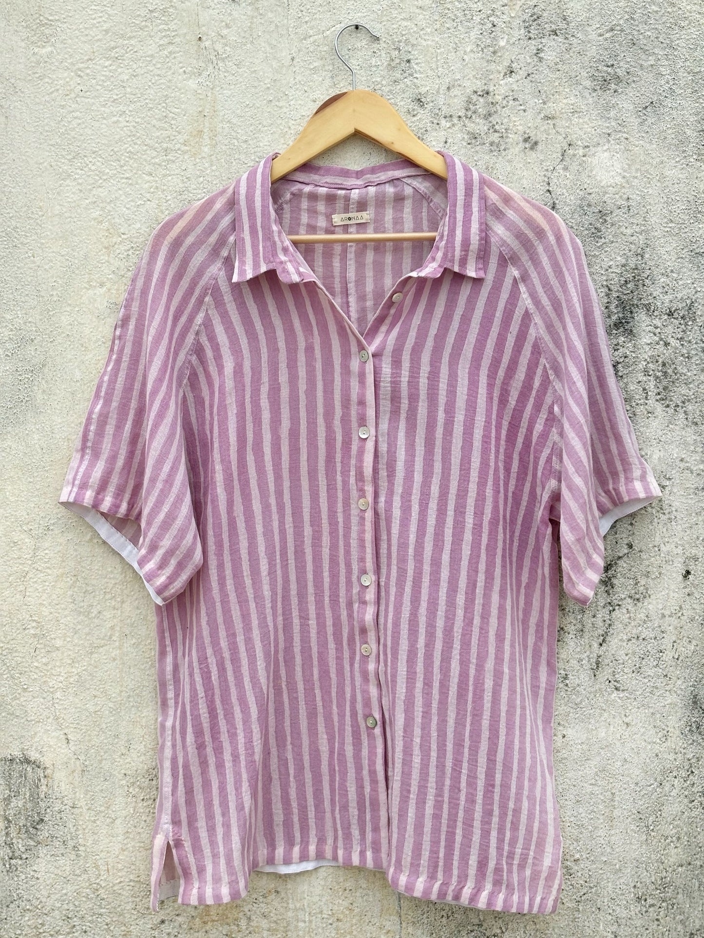 Hand Painted Lilac Shirt