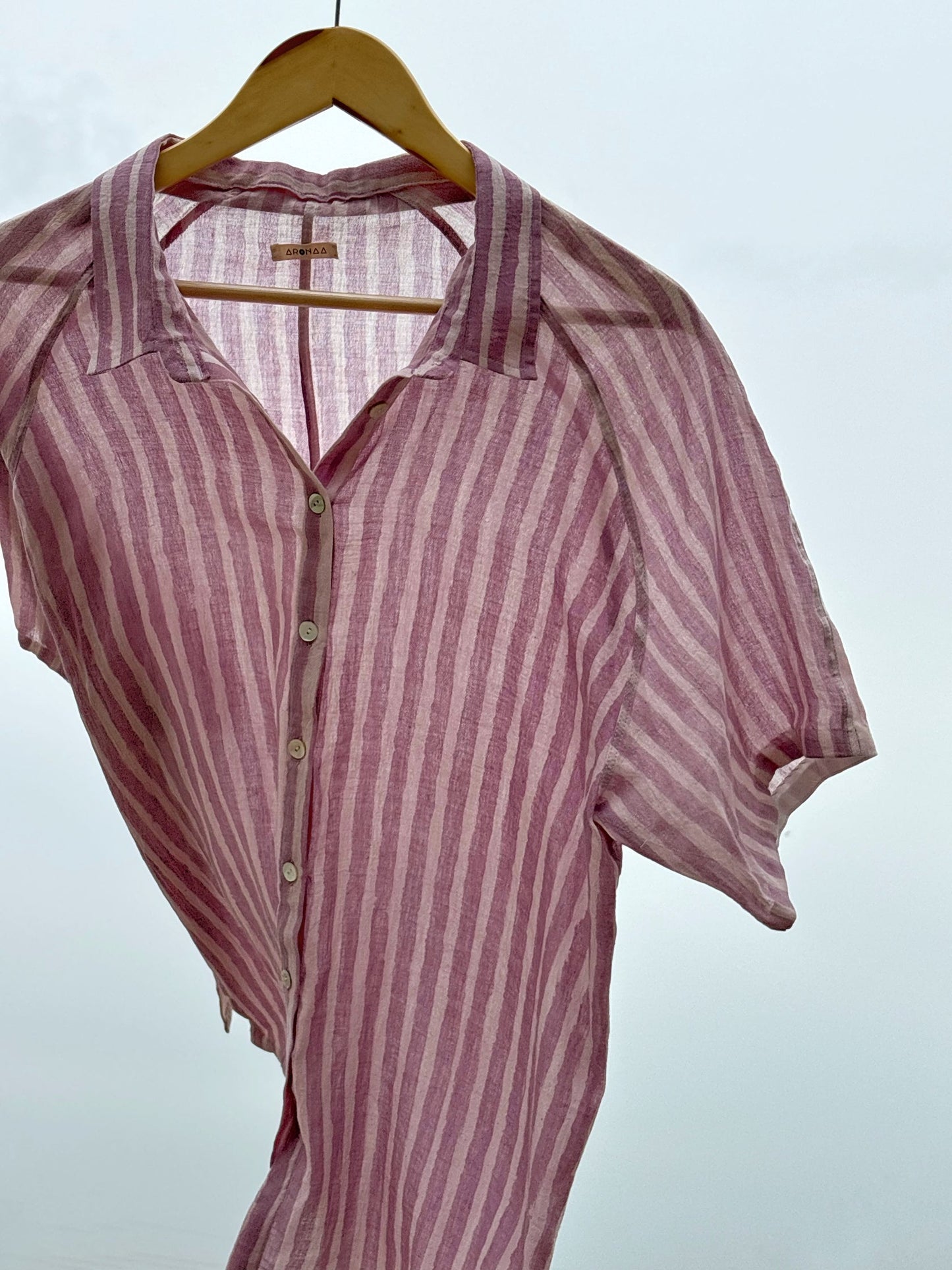 Hand Painted Lilac Shirt