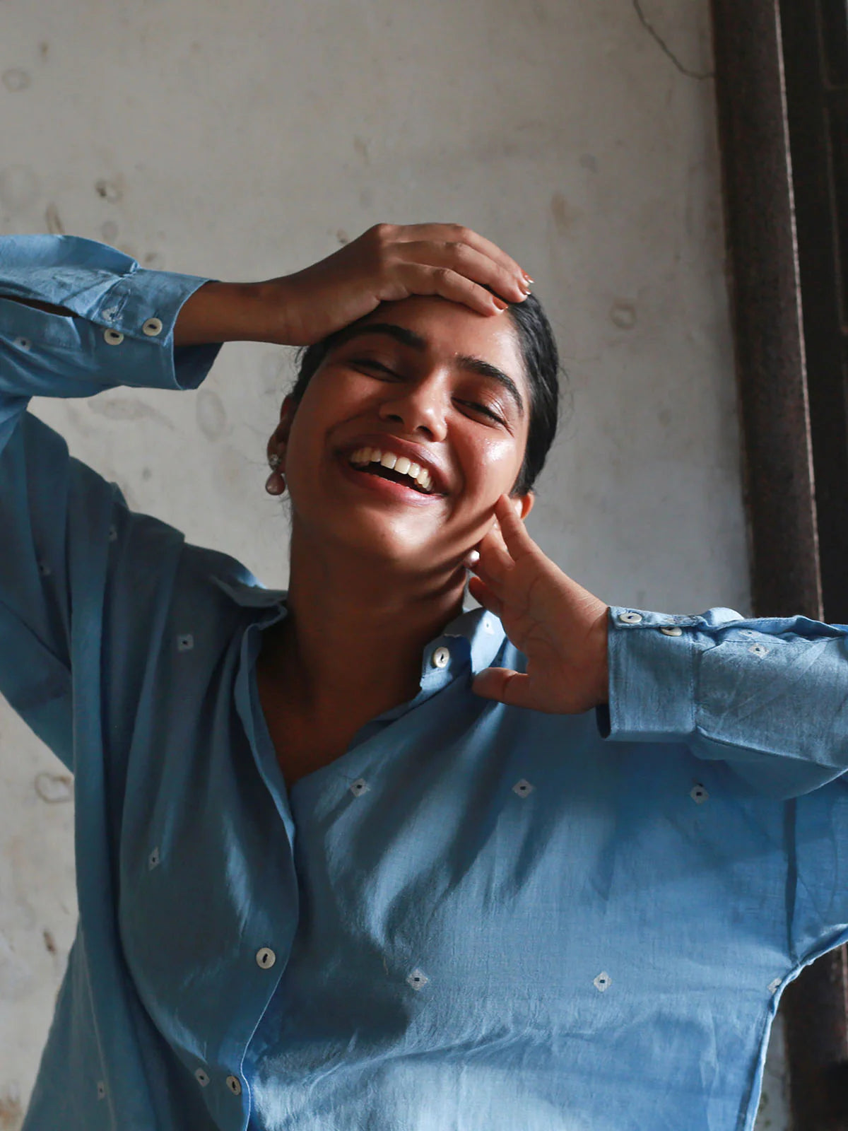 Core Shirt in Light Indigo