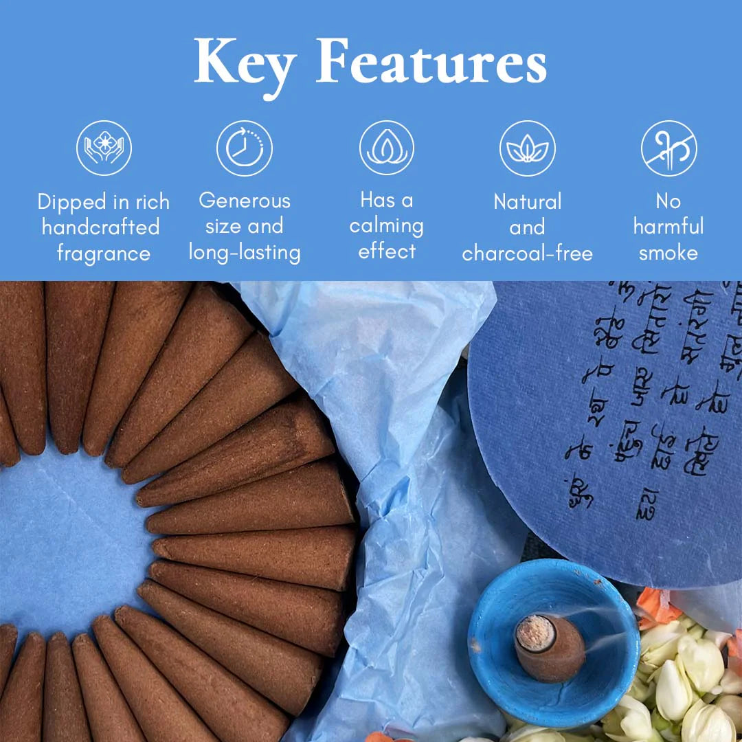 Motiya Dhoop - Pure Jasmine Incense Cones