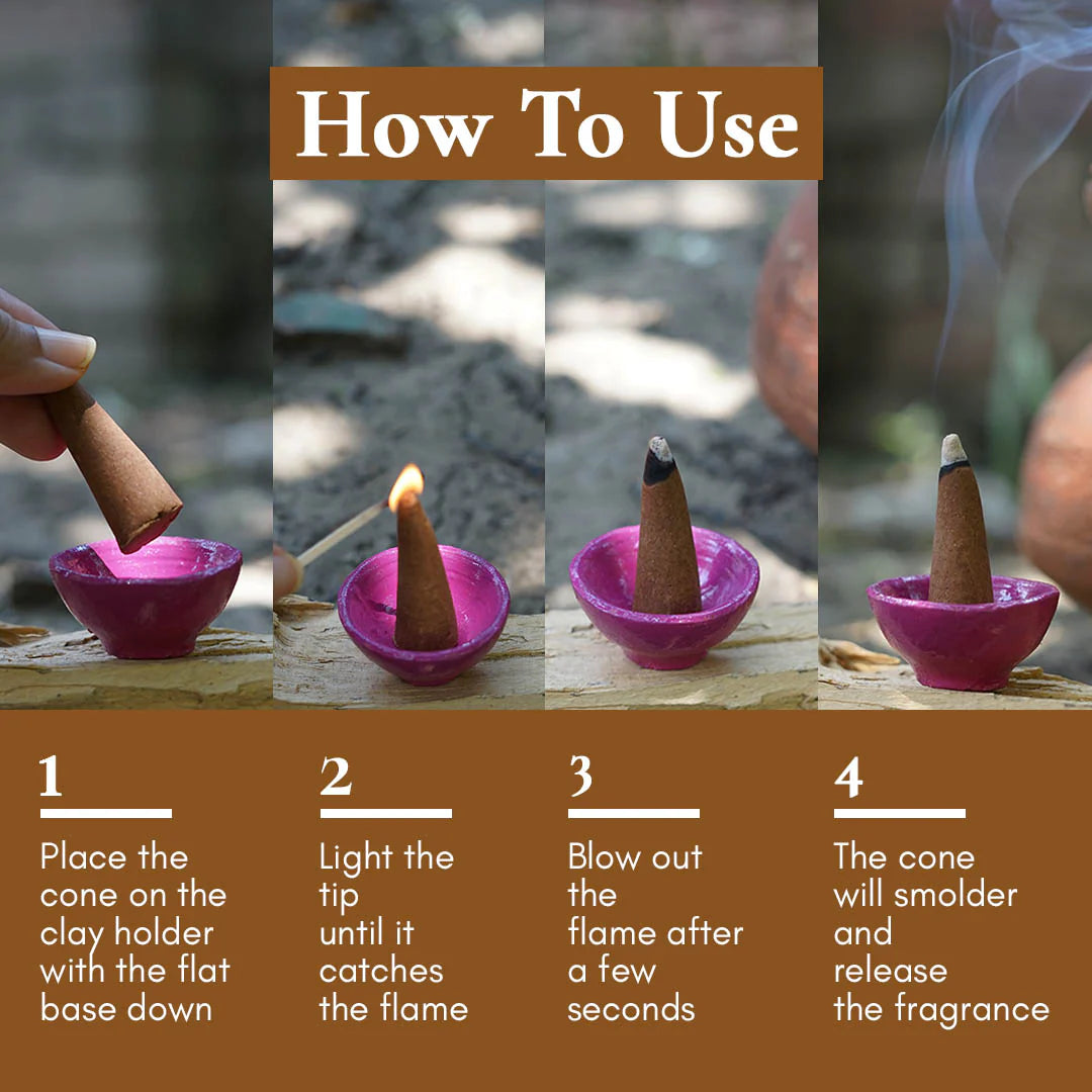 Sandali Dhoop - Pure Sandalwood Incense Cones