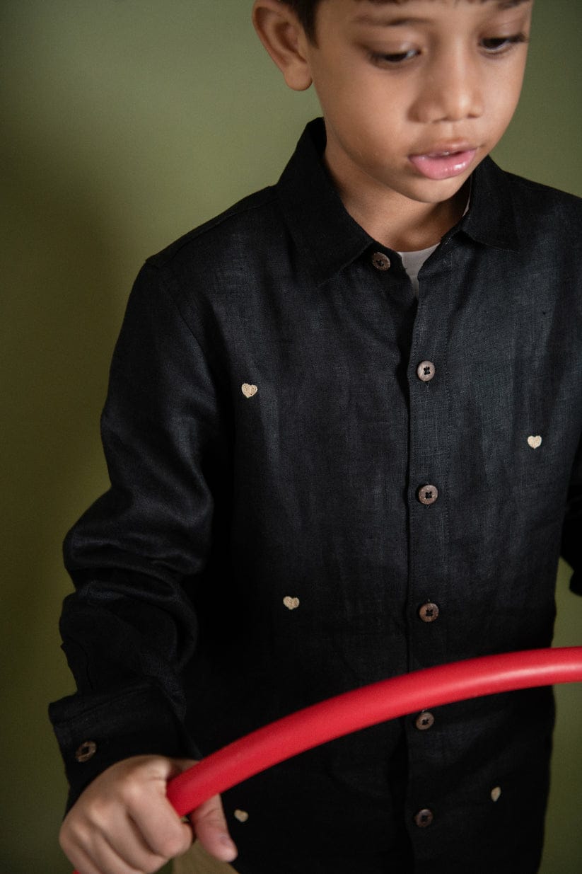 Hearts in Black Junior Shirt
