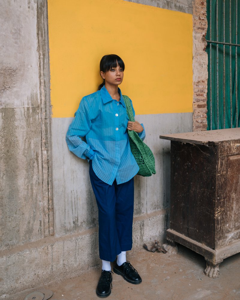 Olive Pants - Indigo