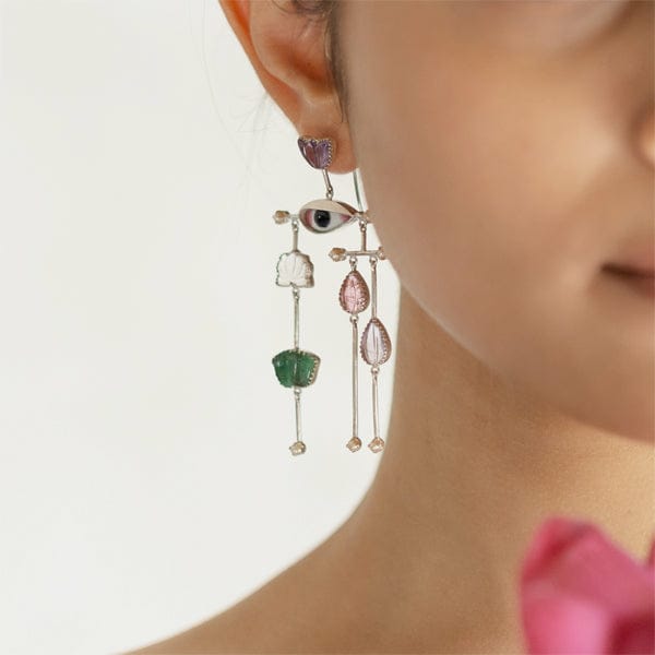 Pichwai Lotus Earrings