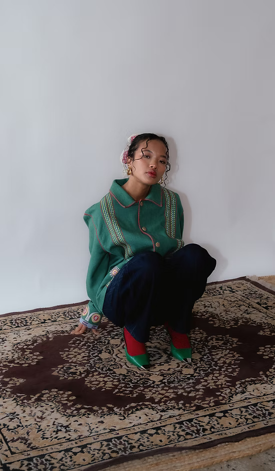 Ongtem Green Unisex Jacket