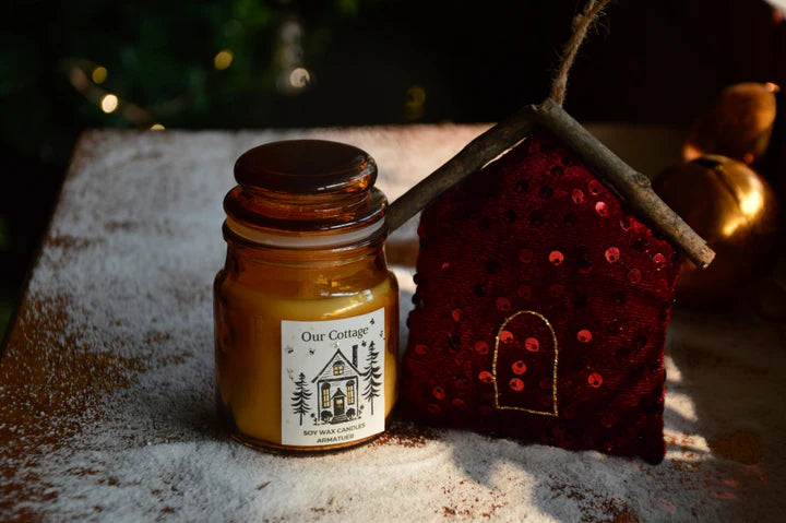 Fireside Cottage Hand Embroidered Gift Bag