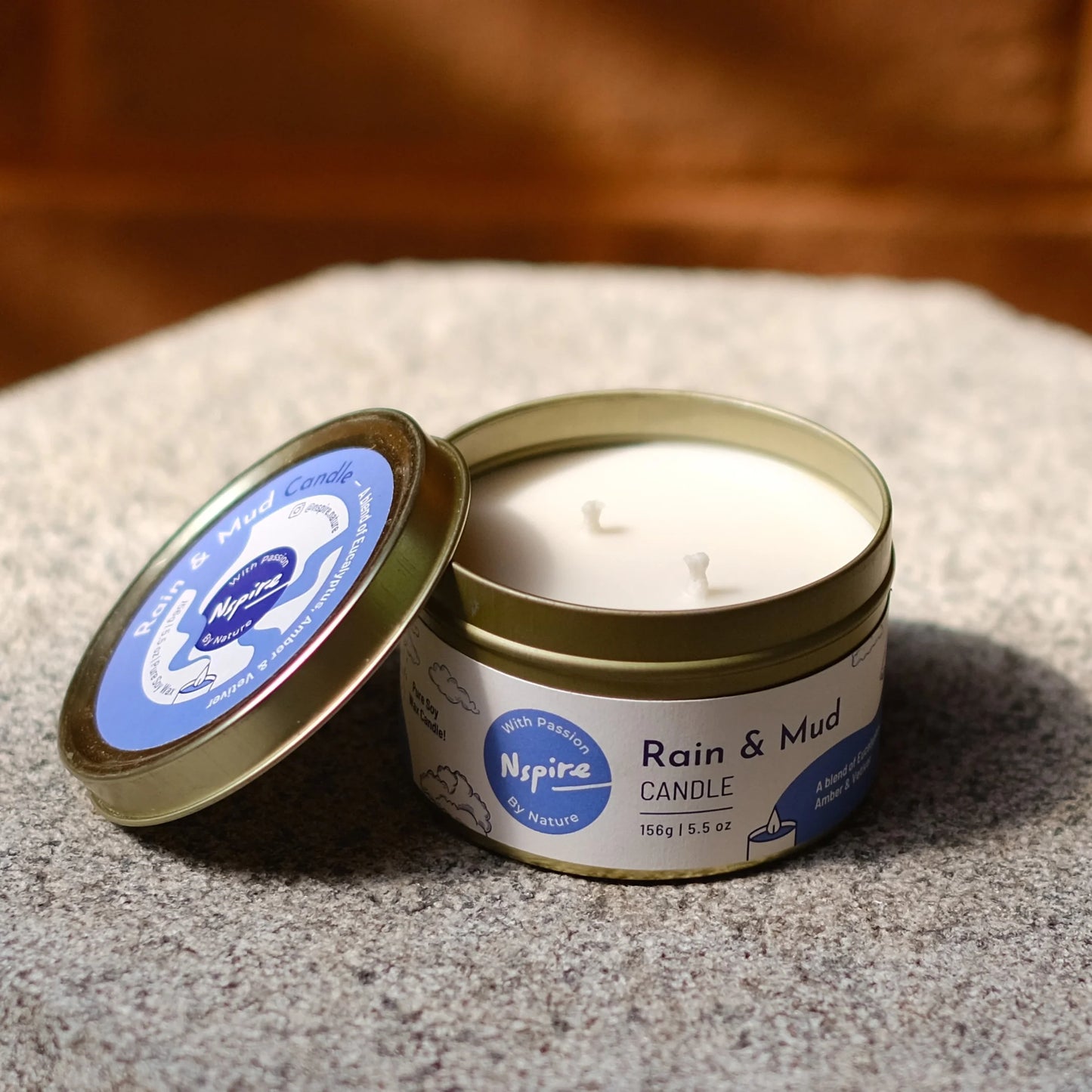 Rain & Mud Candle – Eucalyptus, Amber & Vetiver