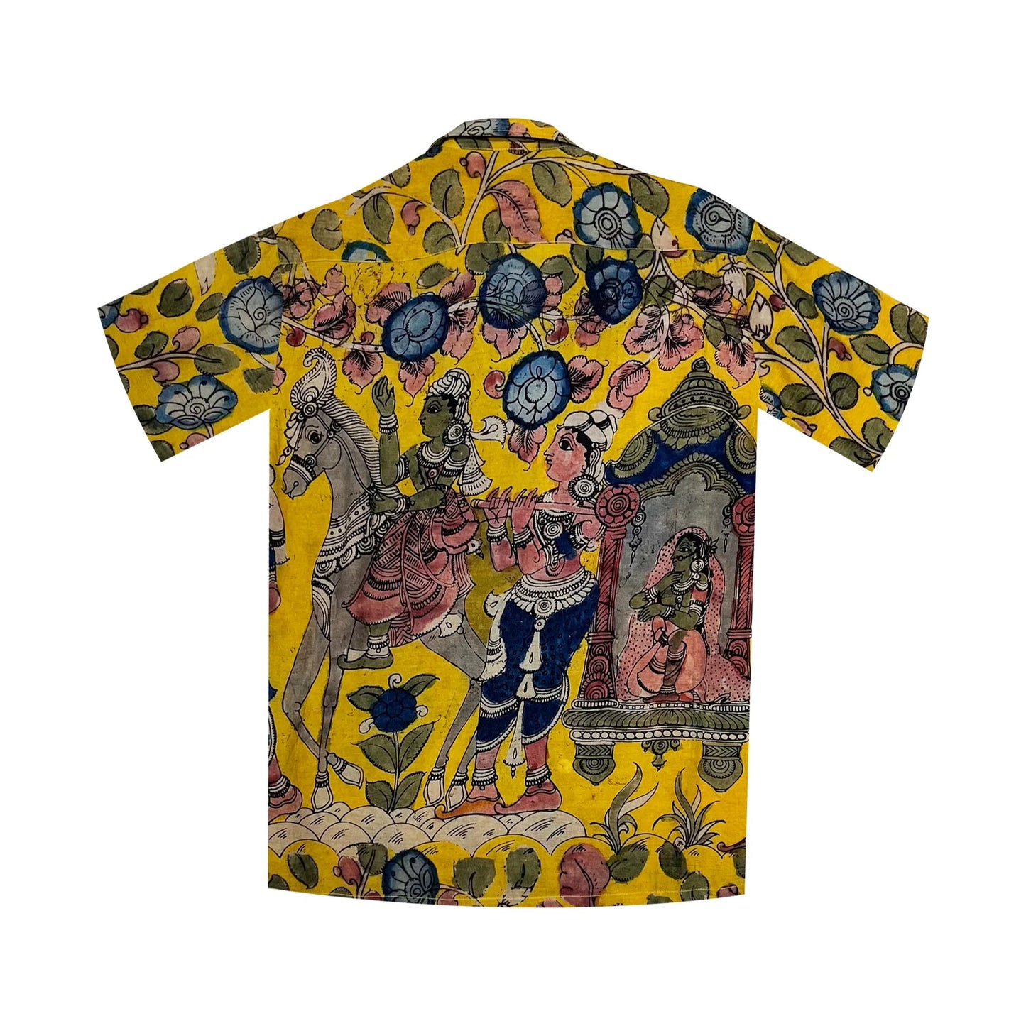 Temple Bells Hand-Painted Kalamkari Shirt