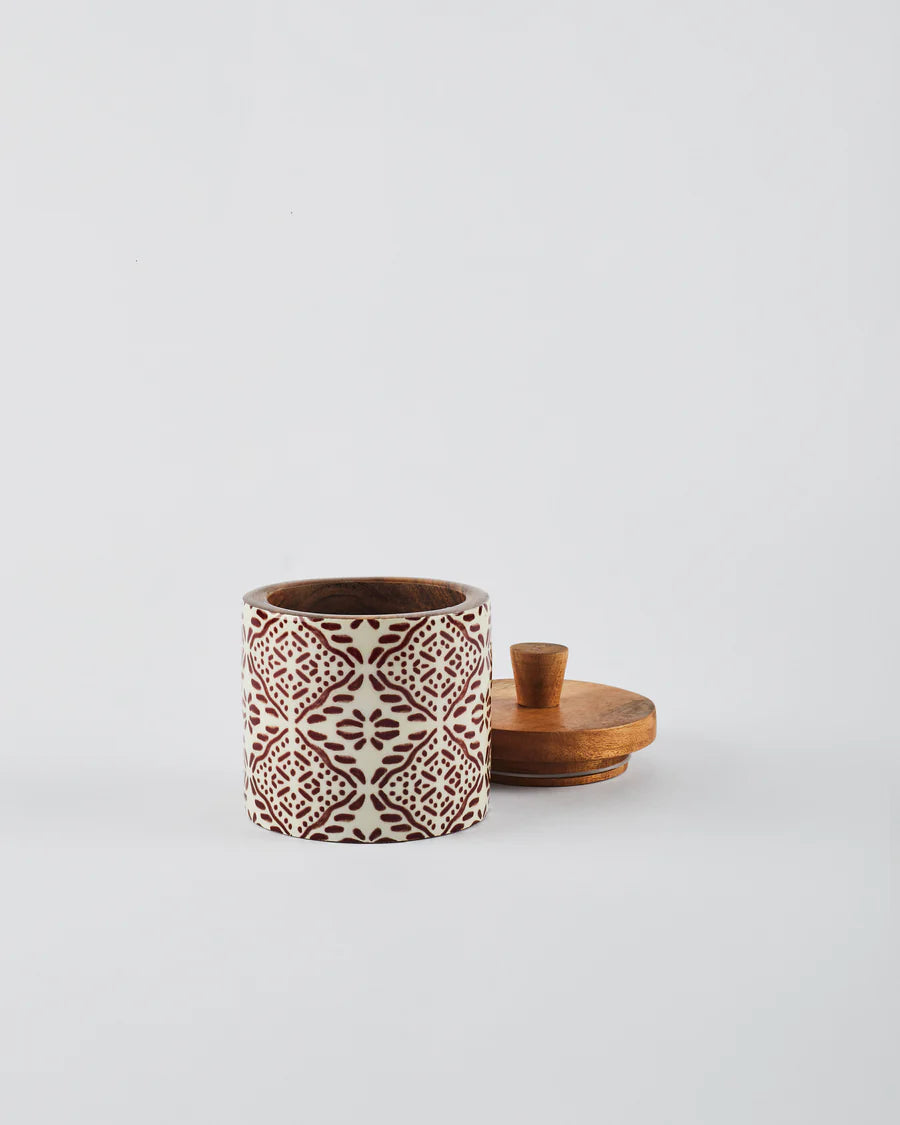 Wooden Storage Jar - Tuli