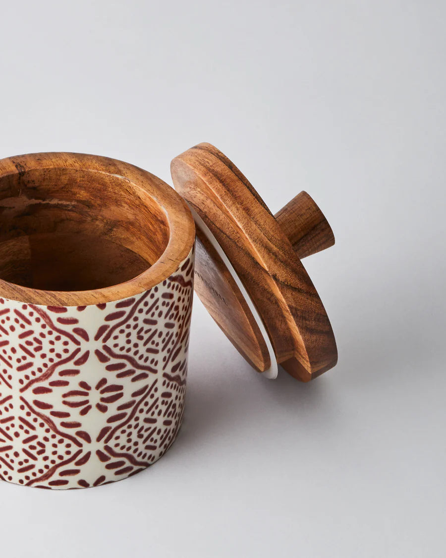Wooden Storage Jar - Tuli