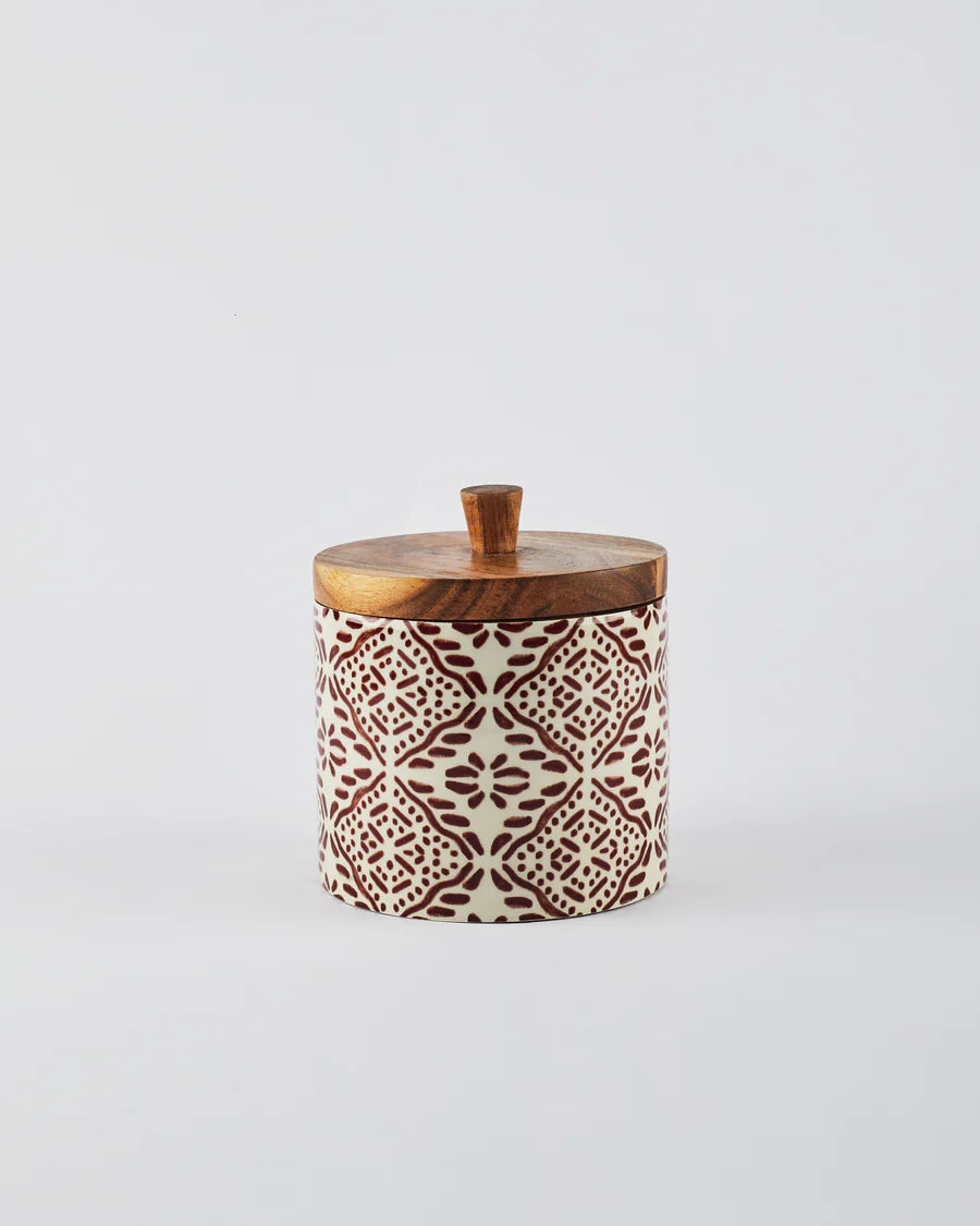 Wooden Storage Jar - Tuli