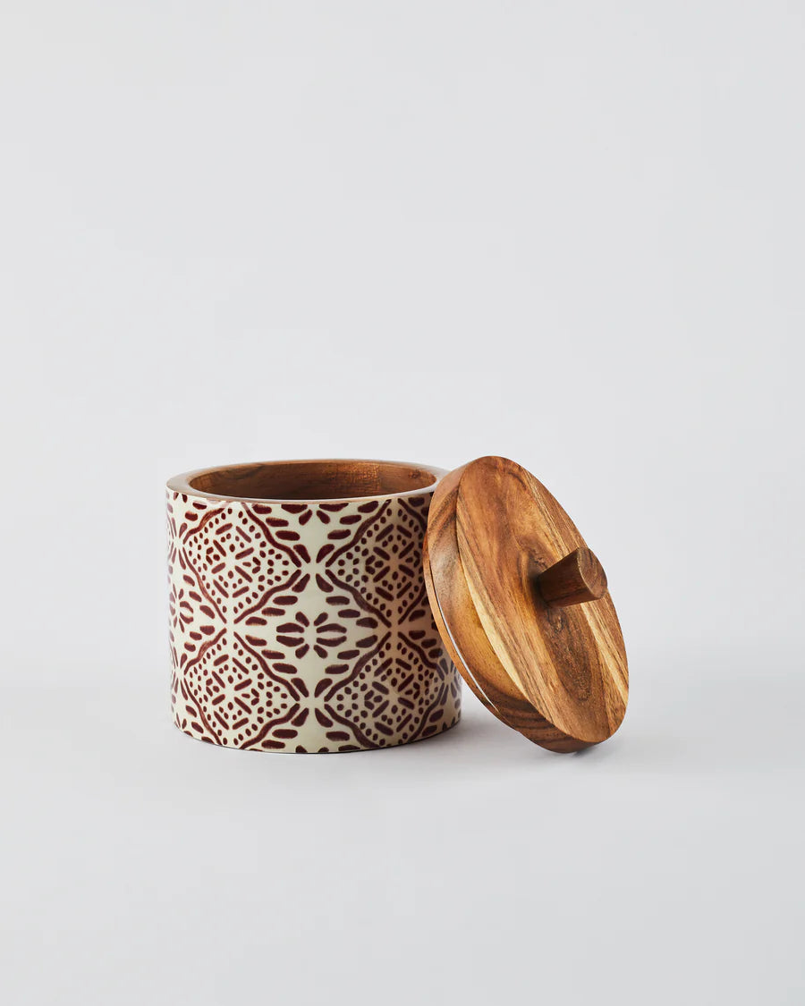 Wooden Storage Jar - Tuli