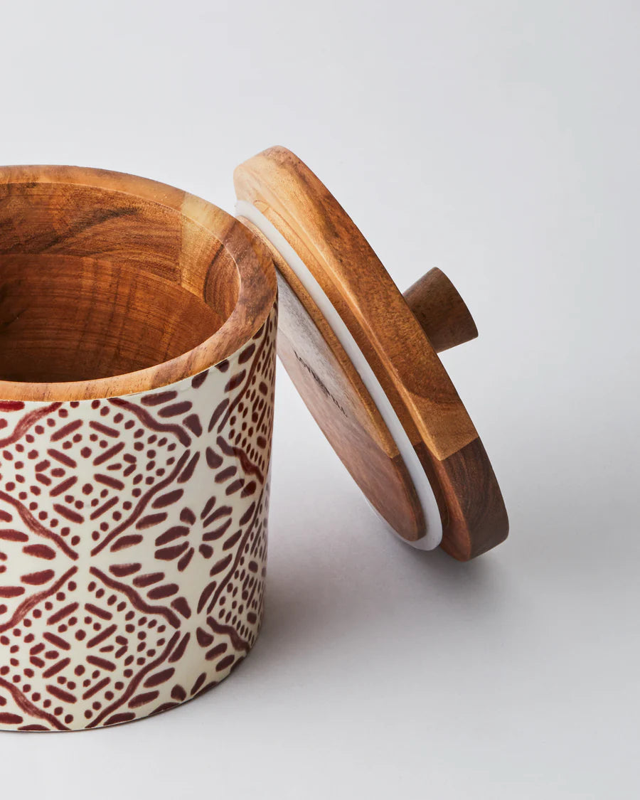 Wooden Storage Jar - Tuli