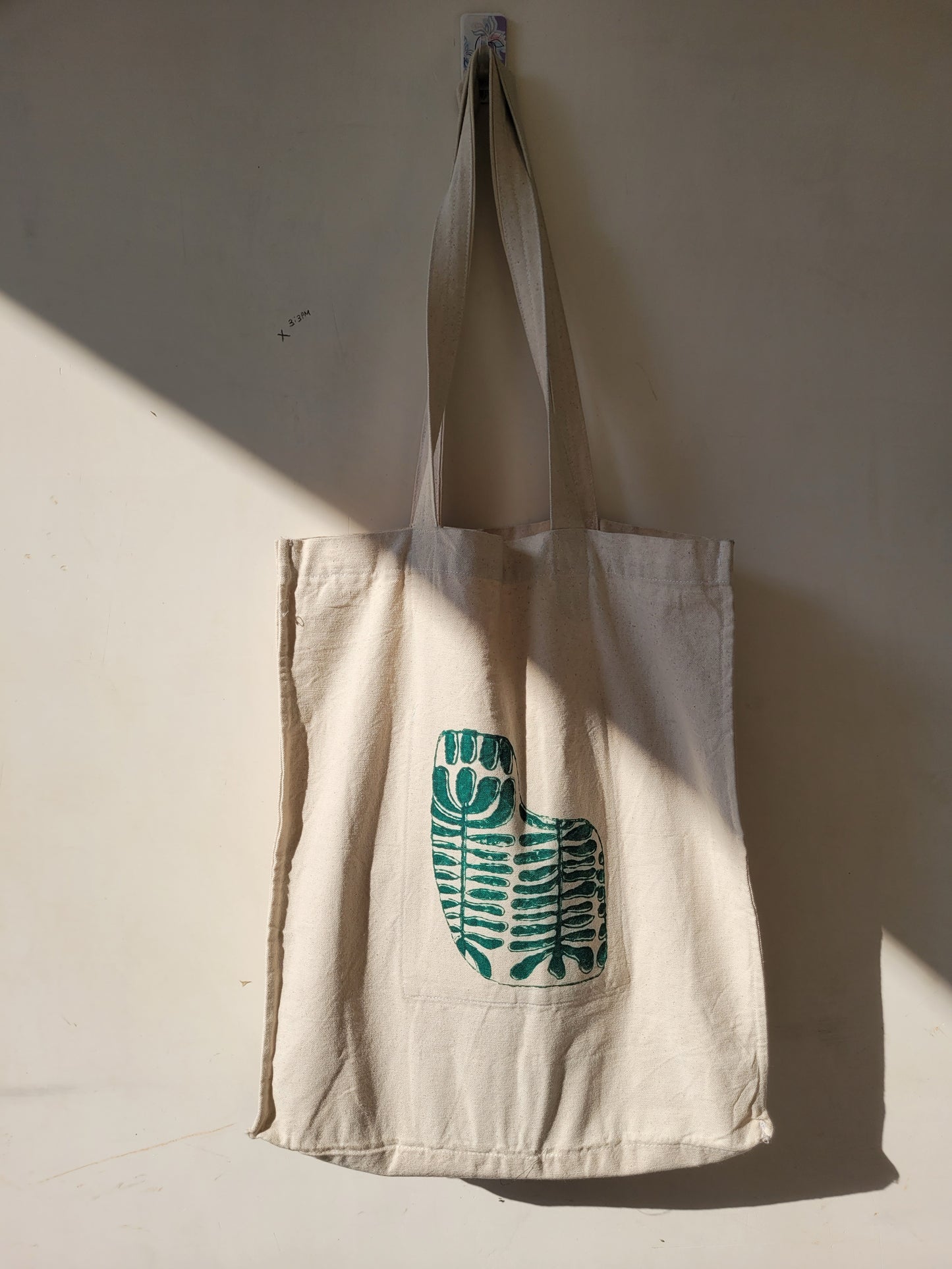 Canvas Box Tote - Green