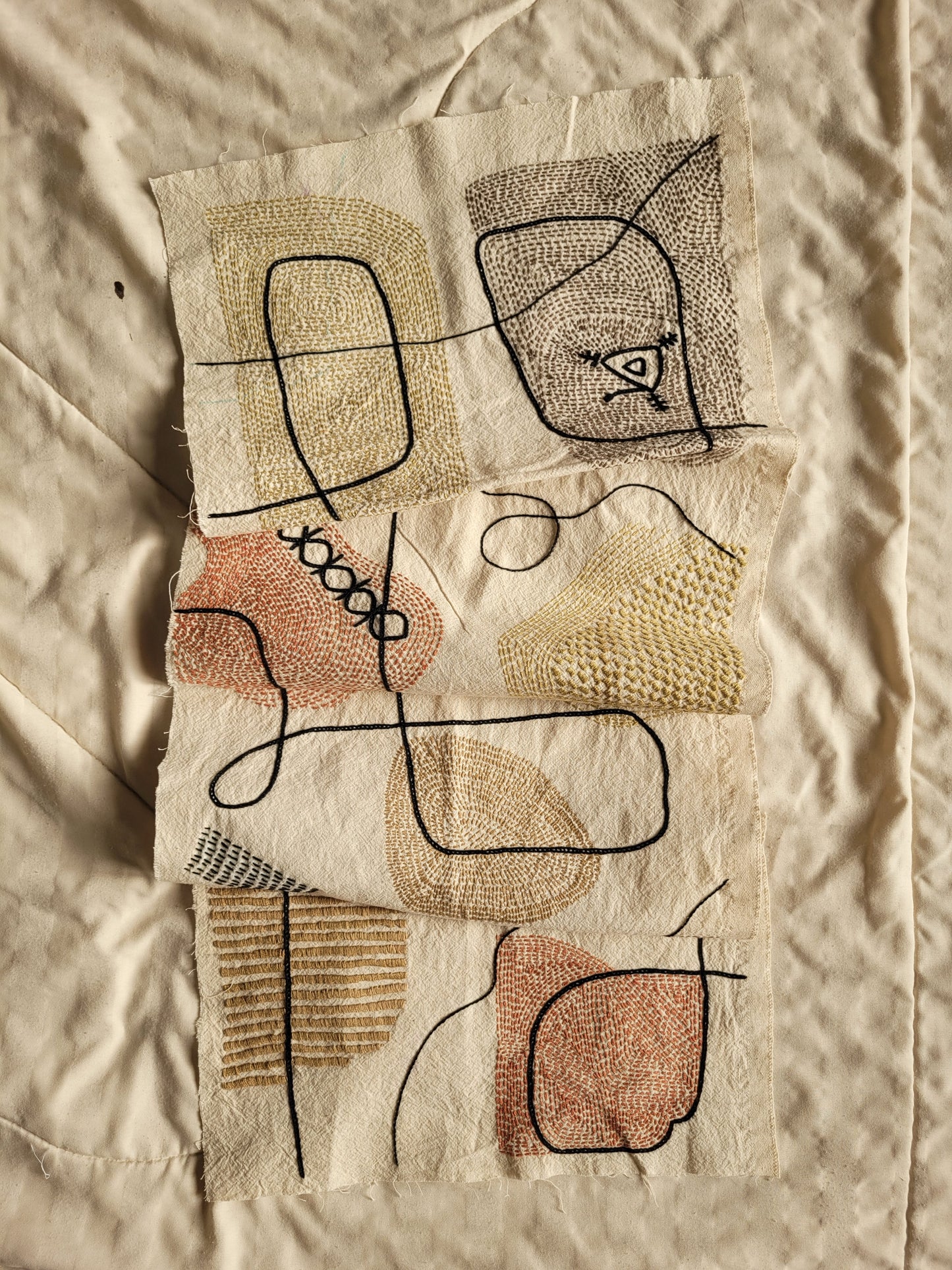 Stones - Handcrafted Textile Wall Art