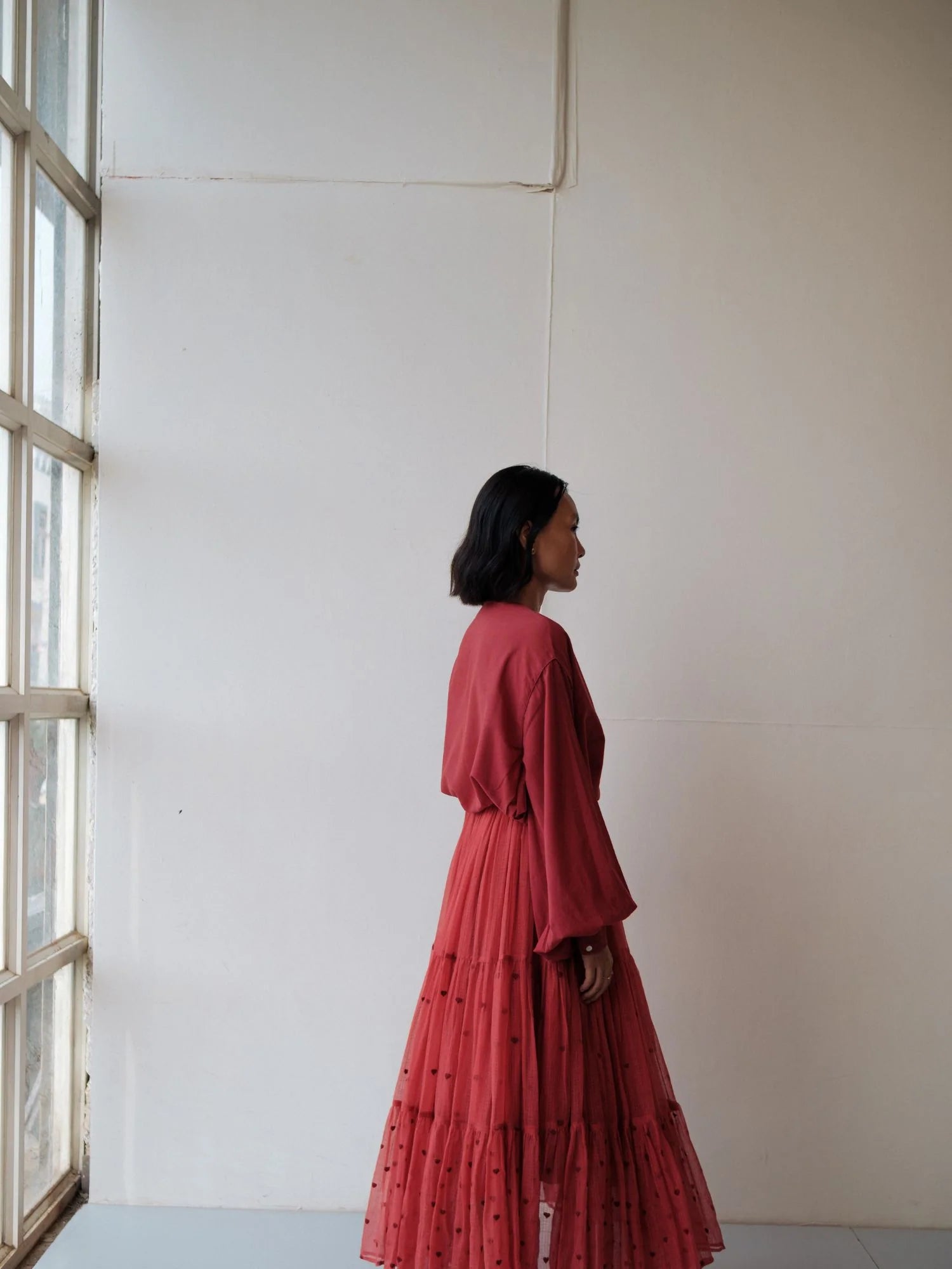 Maya Skirt Red Hearts