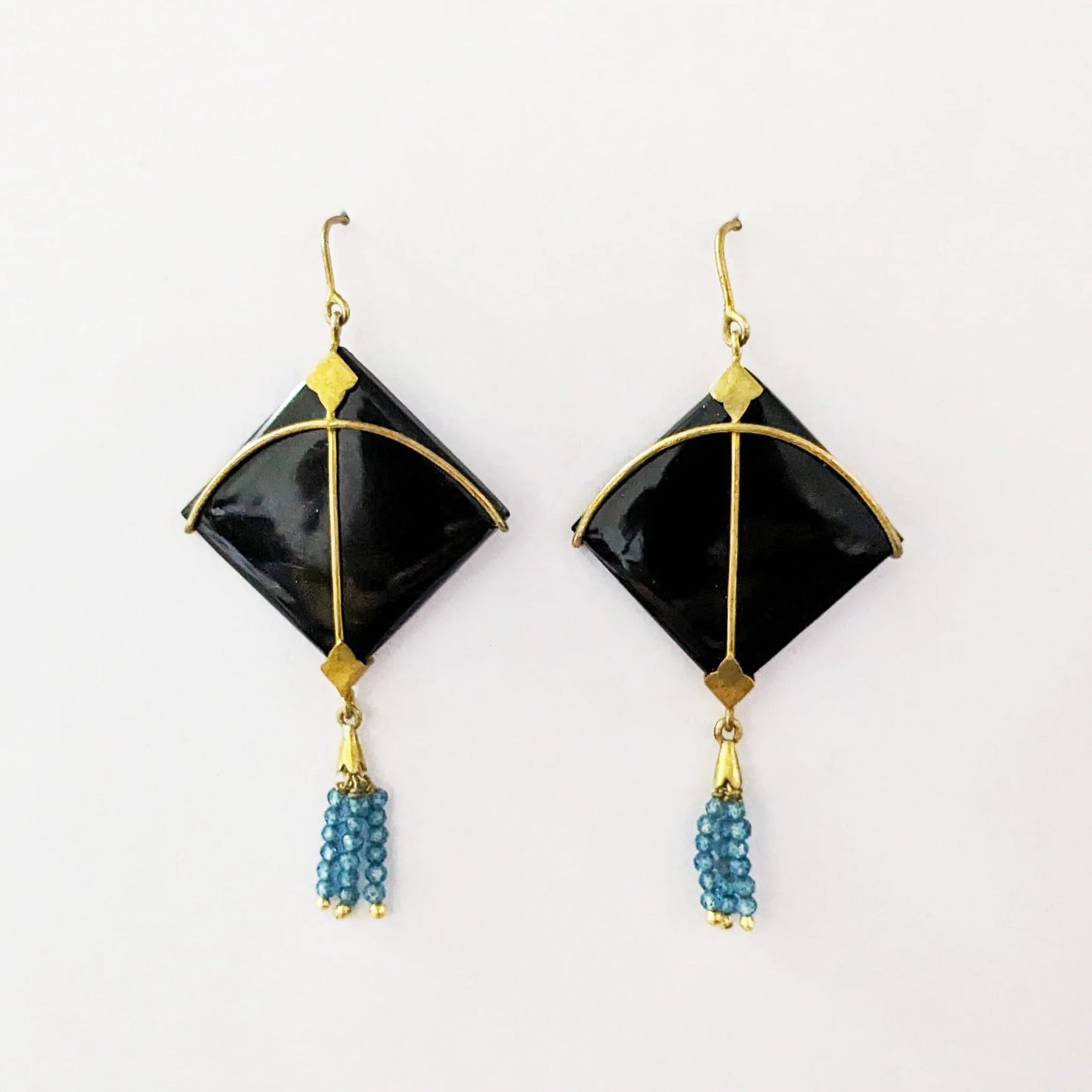 Patang Blue Chalcedony Tassel