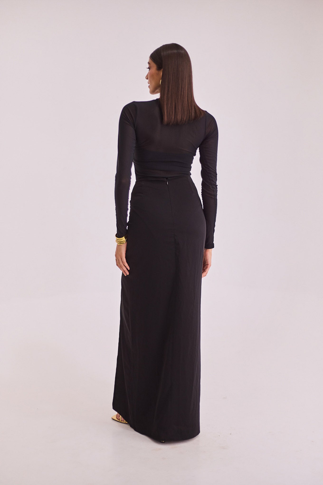 Black Knot Maxi Skirt