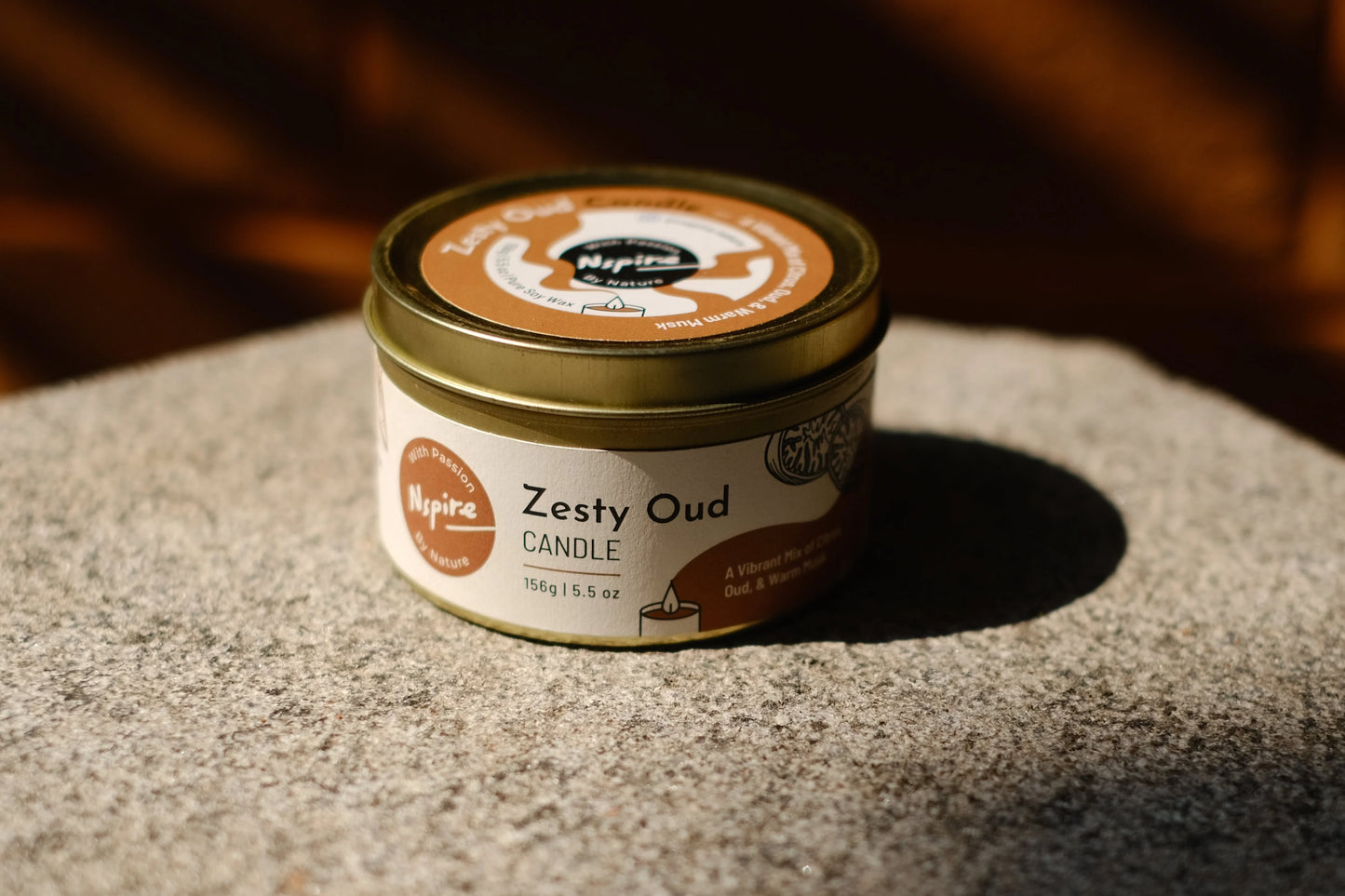 Zesty Oud Soy Wax Candle