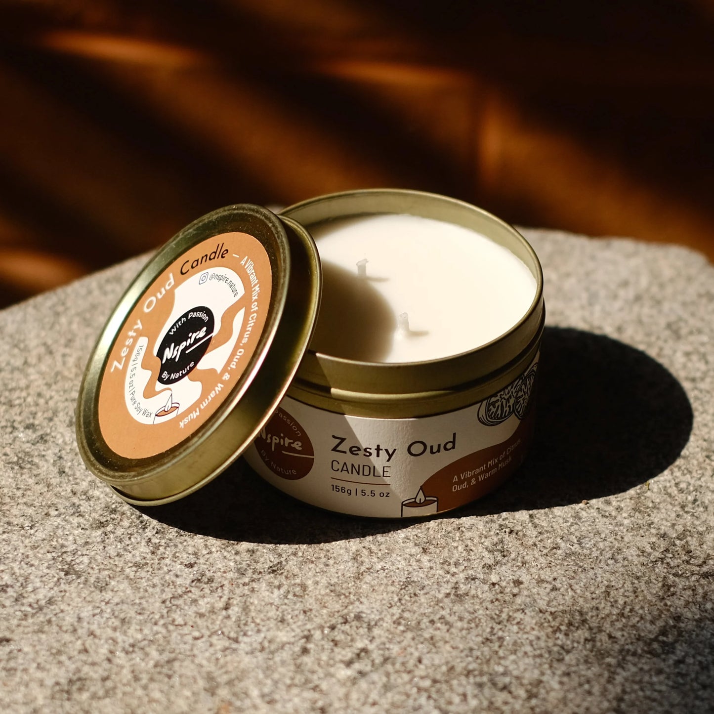 Zesty Oud Soy Wax Candle