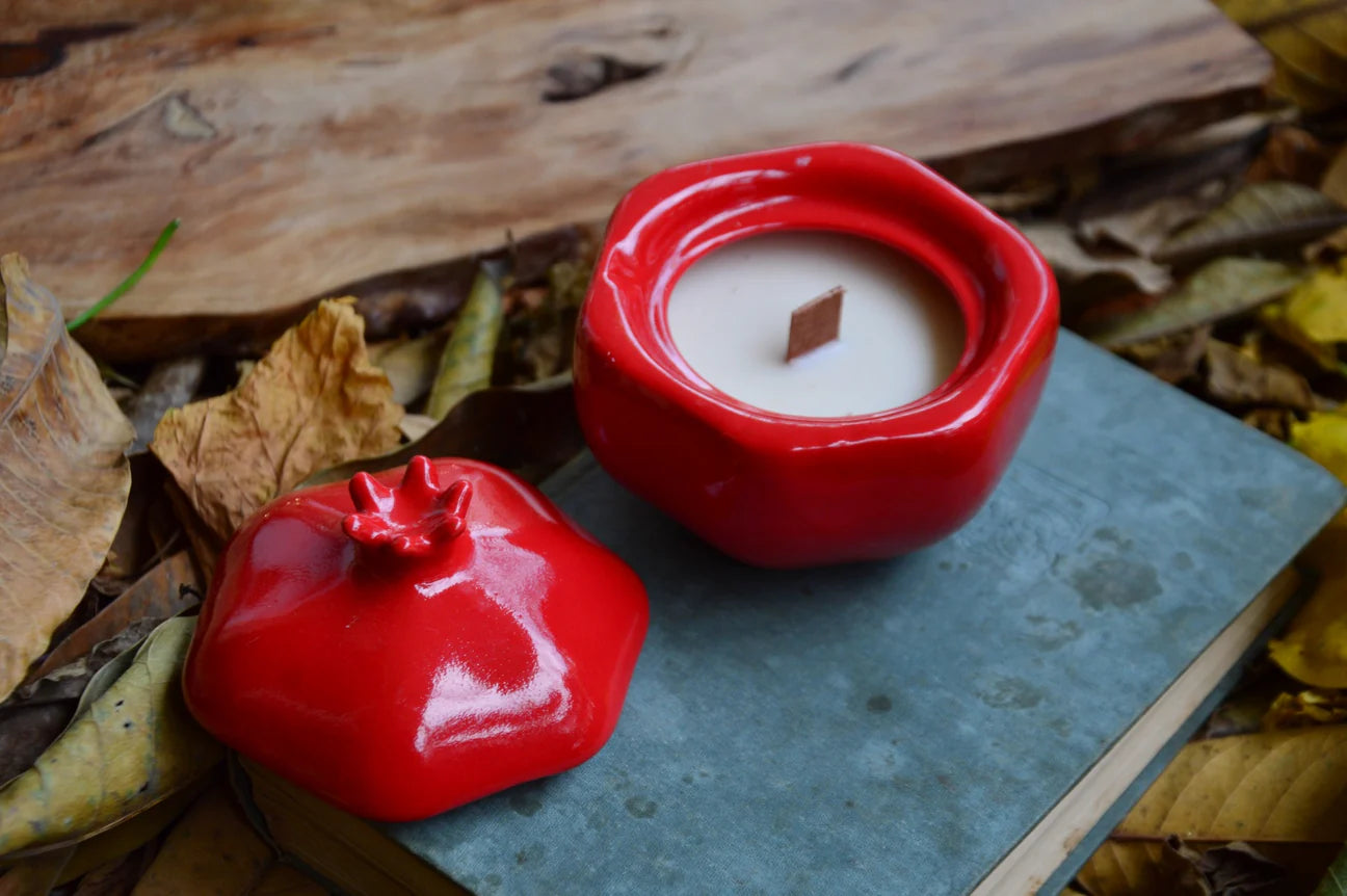 Pomegranate Ceramic Candle