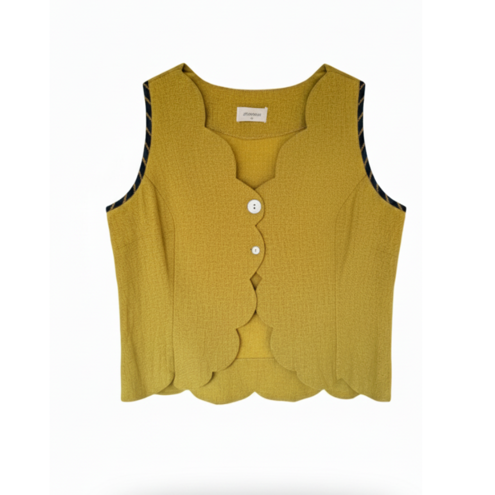 Scalloped Vest
