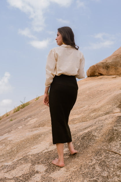 Moon Skirt in Handspun Cotton