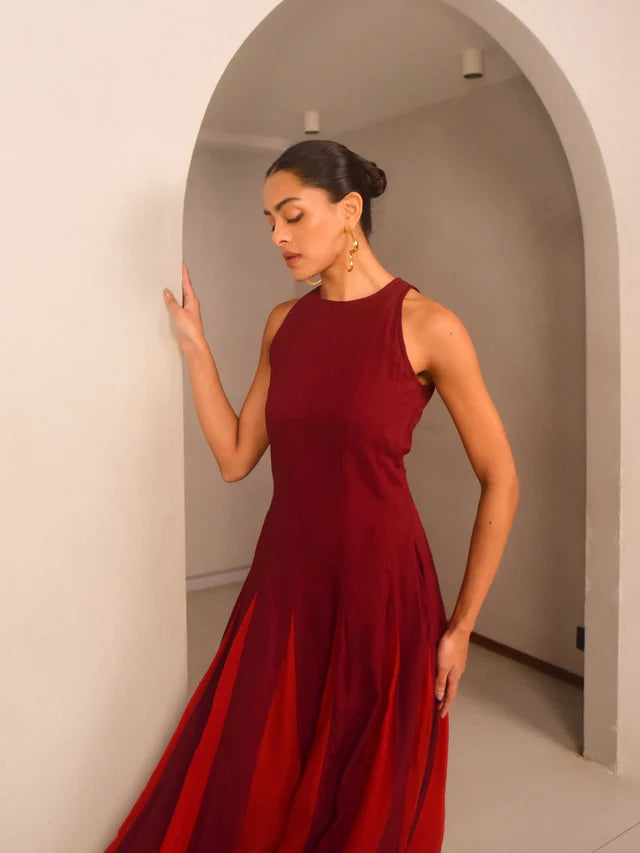 Ami Modal Panelled Dress